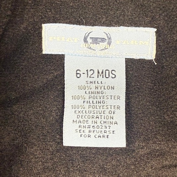 Vintage Phat Farm Boys Winter Puffer Jacket Black Size 6-12 Months - Picture 11 of 13